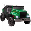 Aosom Two-seater Kids' Tractor With Detachable Bucket, 12v Battery Powered Ride-On Farm Truck With P
