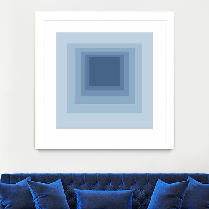 \"After Josef J\" Matted and Framed White 30x30 Wall Art