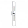 Dainolite Wisteria 2 Light Wall Sconce Tall Polished Chrome Lamp