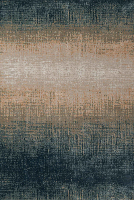 Sable Contemporary 7'9\" x 9'10\" Area Rug in Blue Indoor Area Rug 