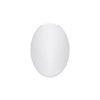 Mortise 20 Inch Frameless Oval Mirror In Chrome 