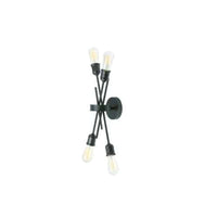 Dainolite Nebraska 4 Light Wall Sconce Espresso Finish Lamp