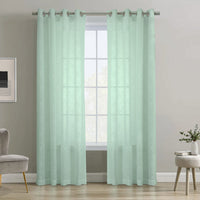 Habitat Boucle Surf Spray Sheer Grommet Curtain Panel - 52 x 84