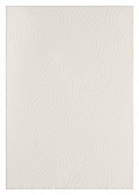 Velvet Crescent Cream Washable Shag Area Rug 8'x10' Indoor Area Rug 