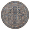 Ariana Traditional 5'0\" x 5'0\" Area Rug in Blue Indoor Area Rug 