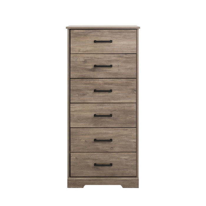 Prepac Rustic Ridge  23.75\" 6-Drawer Chest - Brown