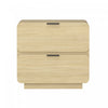 Chrystie Contemporary Modern 26\" Nightstand in Natural (2-Drawer) 