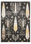 Pine Black Machine Washable Area Rug - 5'0\" x 7'0\"