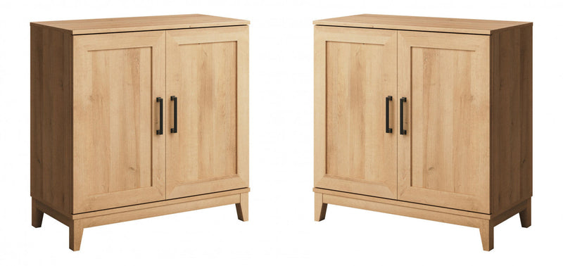 Modulr 1 Adjustable Shelf Accent Cabinet - Natural Oak 
