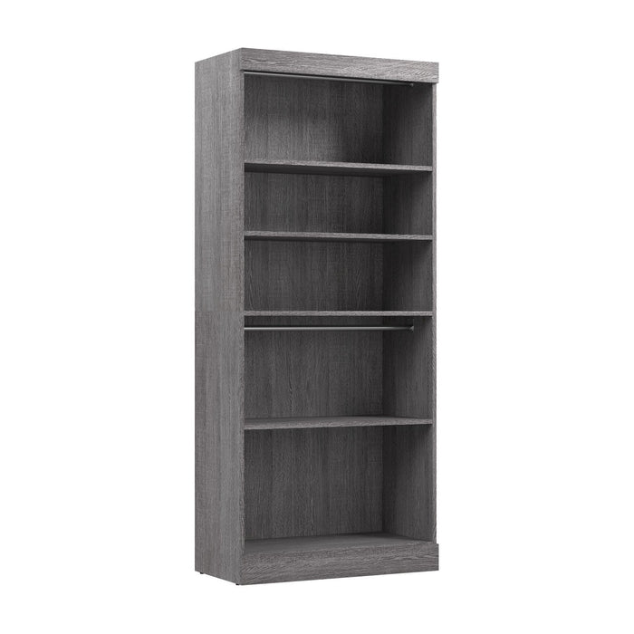 Bestar Pur 36 W Closet Organizer - Bark Grey