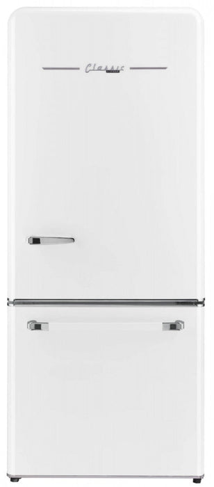 Classic Retro by Unique 18 cu.ft. Frost-Free Bottom Freezer Refrigerator - UGP-510L W AC 
