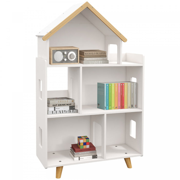 Qaba Toy Storage Organizer For Kids, 3-tier Kids Toy Storage For Organizing Books, Toys, Toy Organiz