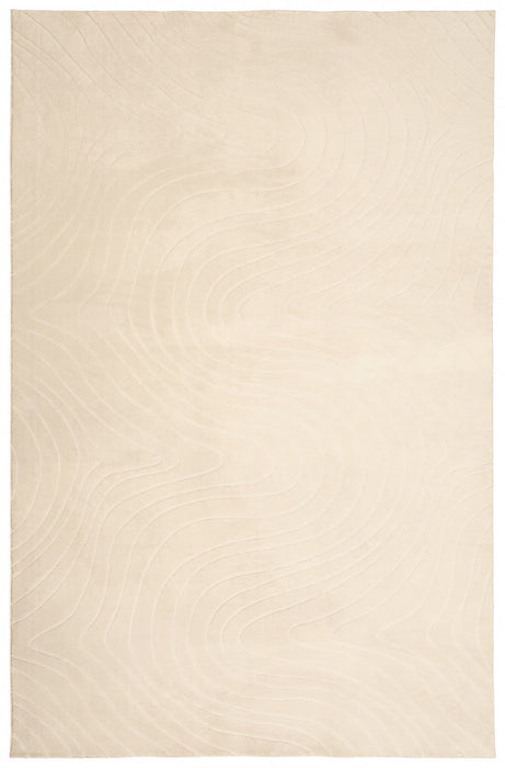 Somos Contemporary Cream Washable Rug 8'0\" x 10'0\" Indoor Area Rug 