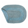 Reversible Cotton Oval Solid Color Bathmat 16 x 24 Blue - Set of 2
