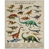 Qaba Large Play Mat, 79" x 59" Educational Polyester Crawling Mat, Non-Slip Nursery Rug, Rolls Up for Storage, for Toddlers, Living Room and Bedroom with Dinosaur Pattern, Khaki