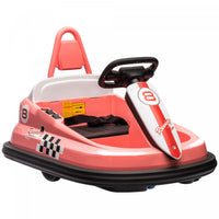 Aosom Kids Bumper Car, 6v 360° Rotation Electric Ride On Car, Twin Motors Battery Powered Ride-On To