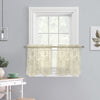Habitat Limoges Ivory Sheer Rod Pocket Curtain Tiers - 55 x 24