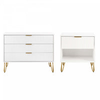 Dumbo Modern 2-Piece Dresser Set in White 