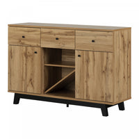 Bellami Buffet with Wine Storage - Nordik Oak  