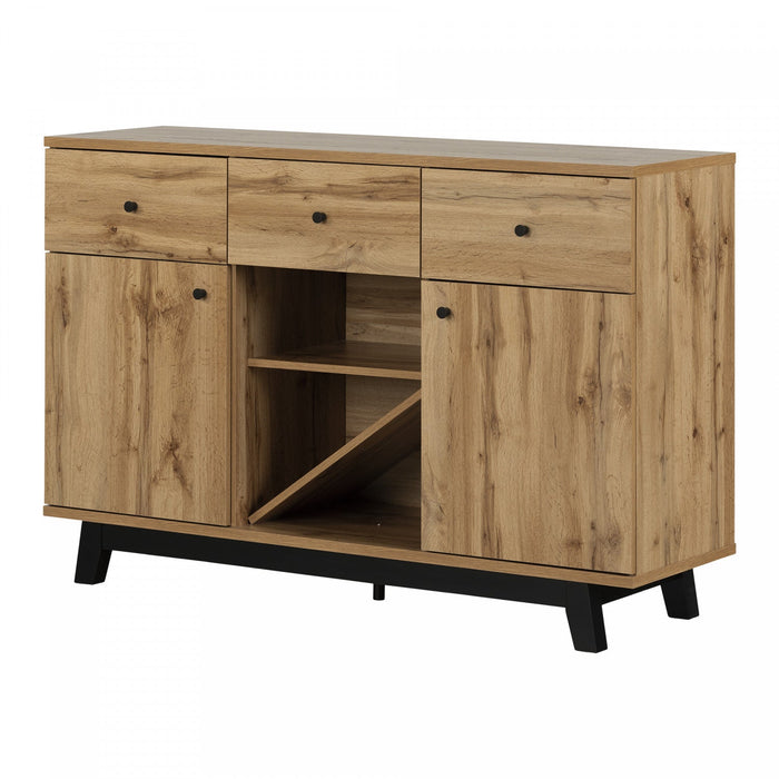 Bellami Buffet with Wine Storage - Nordik Oak  