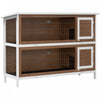Pawhut 54\"l 2-story Large Rabbit Hutch Bunny Cage Wooden Pet House Small Animal Habitat With Lockabl