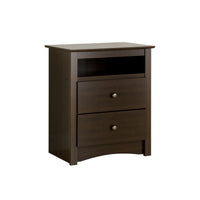 Fremont Tall 2-Drawer Nightstand - Espresso