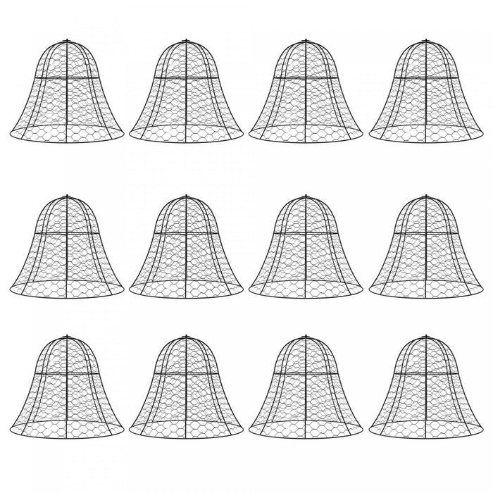 Outsunny 12 Pack Garden Chicken Wire Cloche, Plant Protectors From Animals