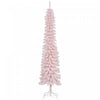HOMCOM 7' Artificial Christmas Tree with Realistic Branches Pink