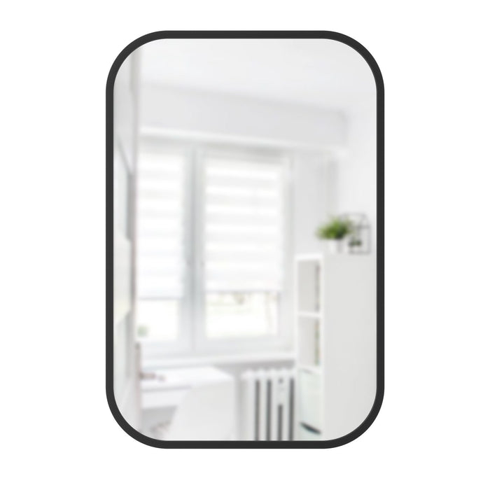 Umbra Hub Rectangular Mirror 24\" x 36\" - Black