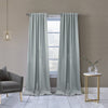 Thermaplus Denver Silver Blackout Dual Header Curtain Panel - 52 x 63