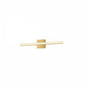 Dainolite Arandel Vanity Light 18w LED Aged Brass White Acrylic Diffuser Lamp