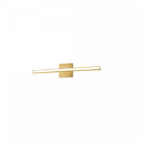 Dainolite Arandel Vanity Light 18w LED Aged Brass White Acrylic Diffuser Lamp
