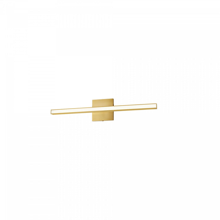 Dainolite Arandel Vanity Light 18w LED Aged Brass White Acrylic Diffuser Lamp