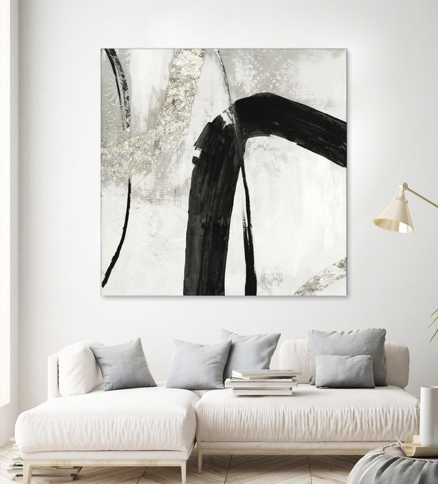 \"Black Ink Ii\" Giant Art 54x54 Wall Art