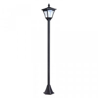 Outsunny Single Solar Lamp Post Garden Solar-powered LED Streetlight Style Outdoor Light Waterproof 