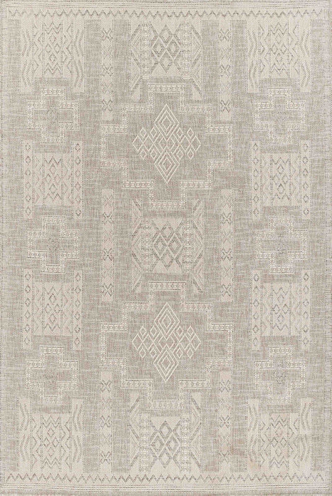 Nyra Transitional 8'0\" x 10'0\" Area Rug in Grey Indoor Area Rug 