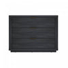 Evelyn Modern 32\" Nightstand in Charcoal Gray (3-Drawer) 