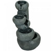 Outsunny 5-tier Bowl Outdoor Fountain W LED Lights Resin Waterfall Fountain