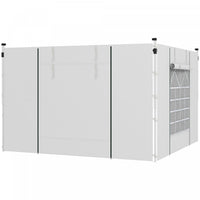 Outsunny Instant Canopy Sidewalls With Windows And Doors, For 10' X 10' Or 10' X 20' Pop Up Canopy,
