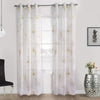 Habitat Symphony Yellow Sheer Grommet Curtain Panel - 52 x 84