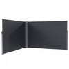 Outsunny Retractable Double Side Awning, Outdoor Privacy Screen, Grey