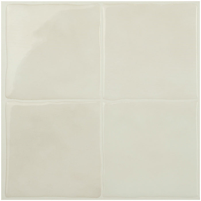 Smart Tiles Peel and Stick 4-Sheet 9 x 9 Backsplash - Zellige Oia
