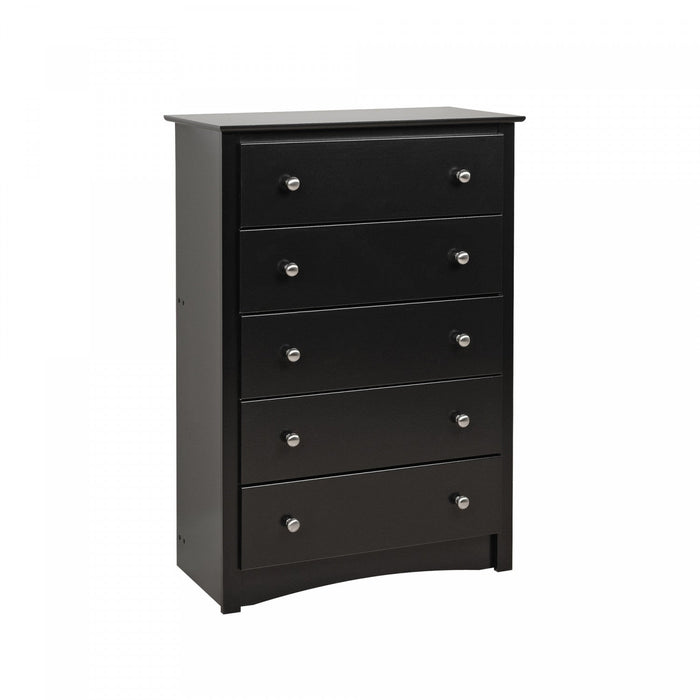 Sonoma 5-Drawer Chest - Black