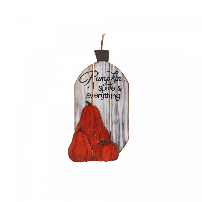 Wooden 'Pumpkin Spice & Everything Nice' Wall Hanging