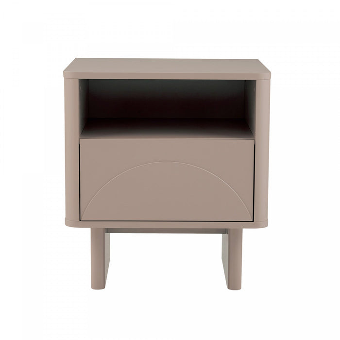 Ella Modern 20\" Nightstand in Mocha (1-Drawer) 