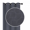 Embossed Panel Shell Grey 96\" - Set of 2 Drapes and Blinds
