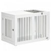 Pawhut Dog Crate Furniture, 31.5\" Dog Kennel Furniture Side End Table With Double Doors, For Medium 