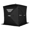 Outsunny 2-4 Person Pop-up Ice Fishing Tent Portable Ice Fishing Shelter With Windproof Windows And 