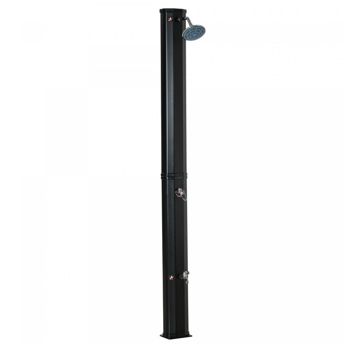 Outsunny 7ft Outdoor Solar Heated Shower For Backyard Pool