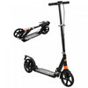 Qaba Kids Scooter, Foldable Kick Scooter With 4 Adjustable Heights, Shock Absorption, Double Brakes, Gift For Boys & Girls Ages 6–12 Years, Black